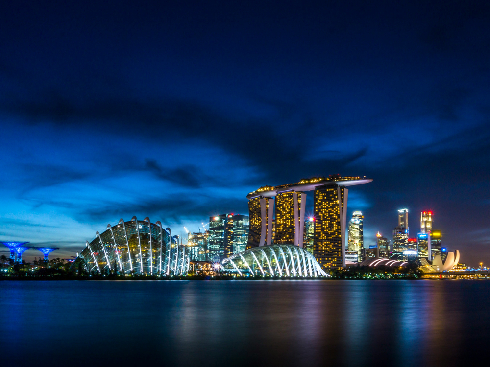 Singapore Night Unsplash